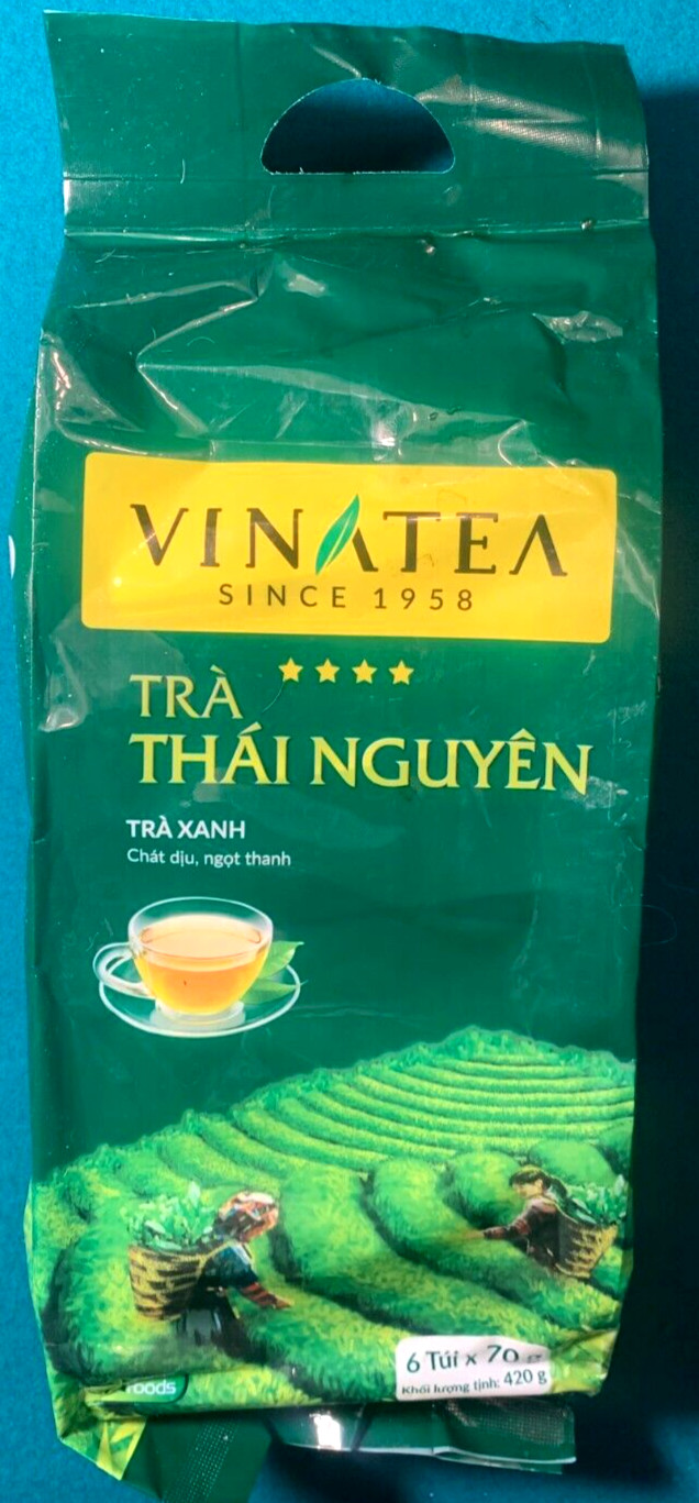 Vinatea Green Tea With Delightful Aruma Thai Nguyen Vietnam Large Bag 420 Grams