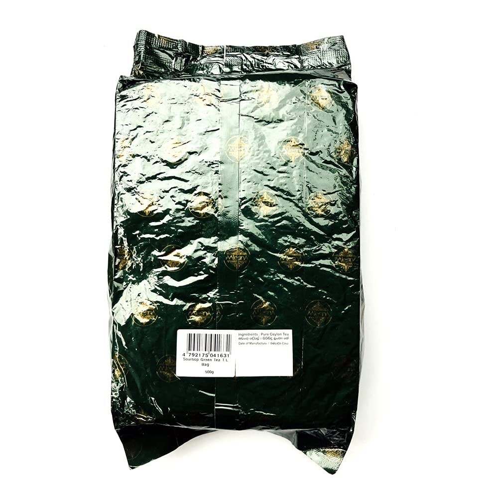 Mlesna Ceylon tea Soursop Green Tea with Natural Extracts 500g Pack of 2 (35.27o