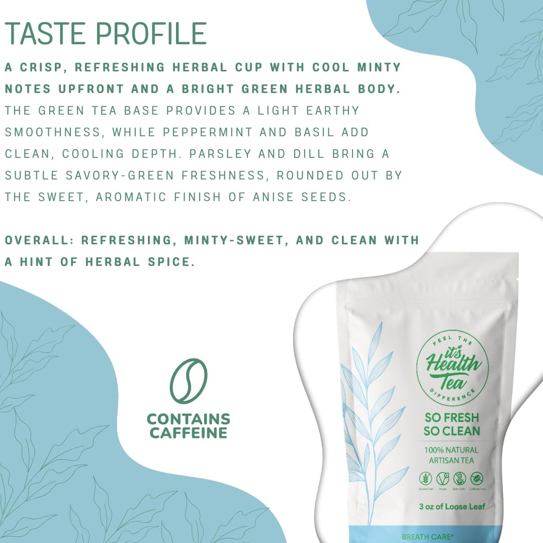 So Fresh, So Clean Tea — Fresh Breath & Oral Comfort* | 3 oz. Loose Leaf with…