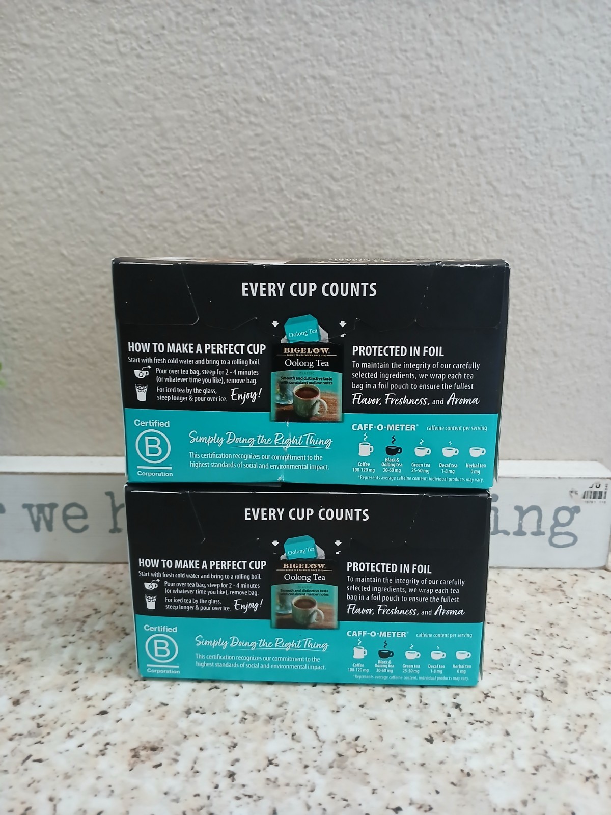 Bigelow Tea Oolong Tea Classic 20 Bag(S) 1.37.oz Exp:05/2027 Lot Of 2 Total 40 B
