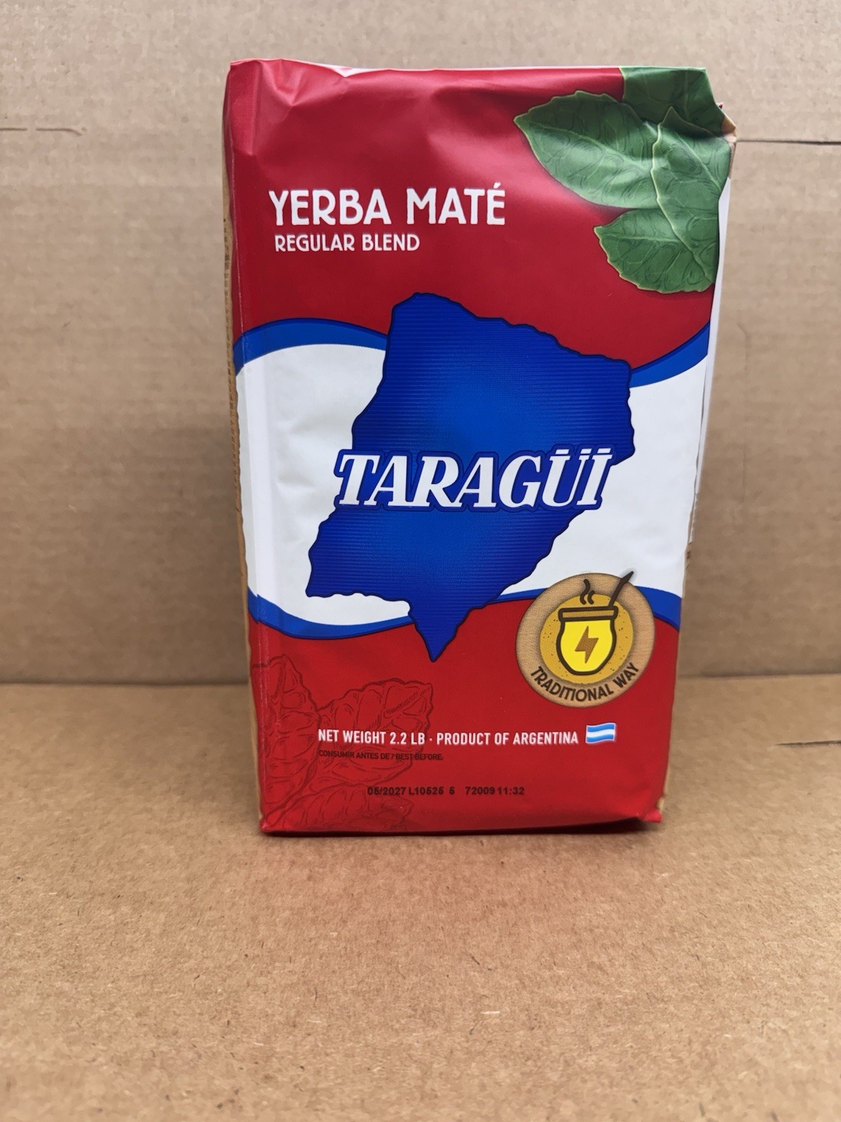 Taragui Yerba Mate Elaborada Con Palo – 2.2lbs.