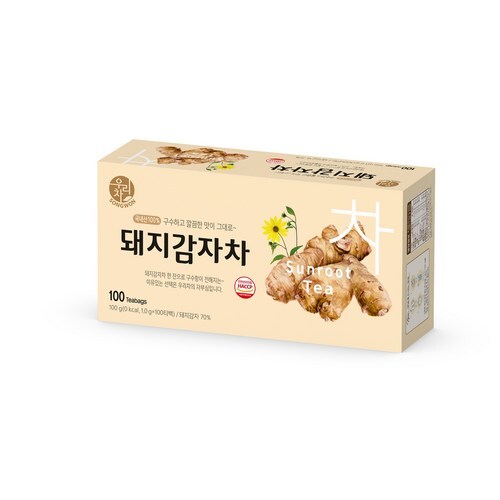 Songwon Sunroot Tea, 100g (1g x 100 tea bags), 1 Pack