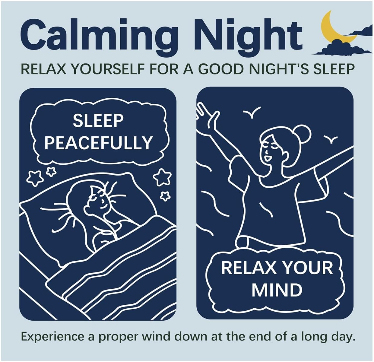 15 Night Calming Time Tea Bags, Sleep Tea for Bedtime Extra Strength with Organi
