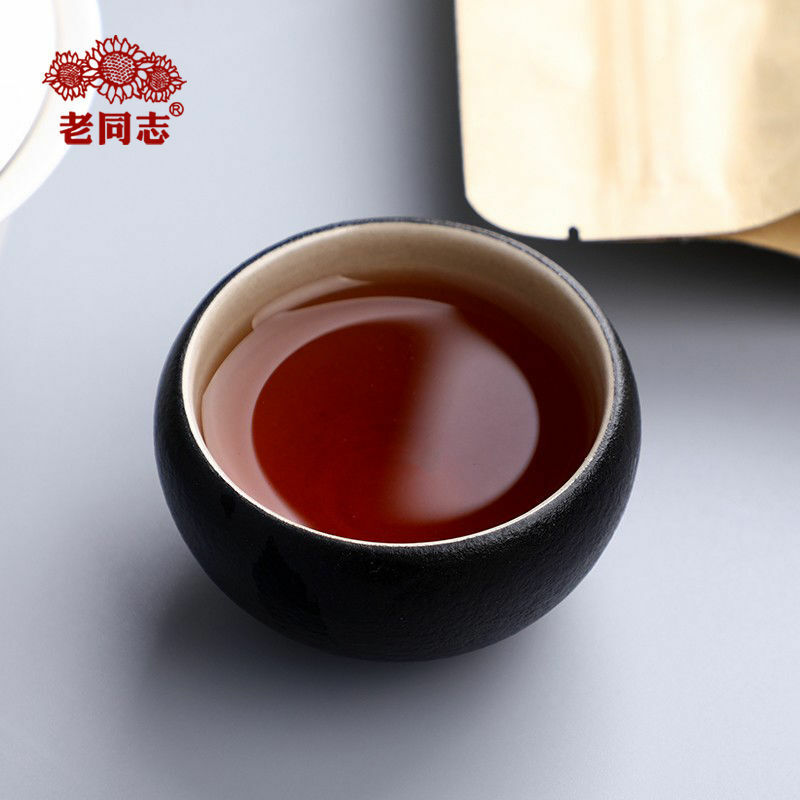 2025 Haiwan Pu-erh Tea Old Comrade Third-level Loose Tea Ripe Pu’er Tea 600g
