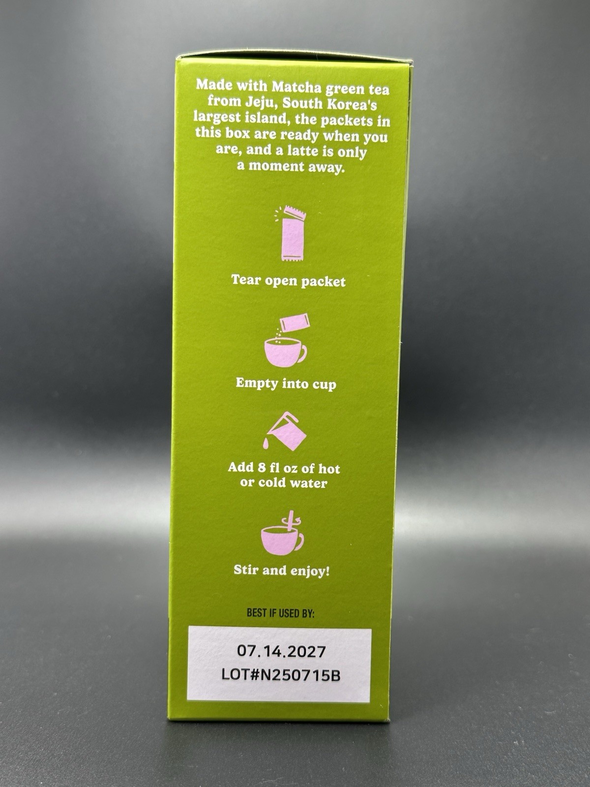 Trader Joe’s Jeju Instant Matcha Latte Packets 10ct 7.76oz NEW IN HAND KOREA