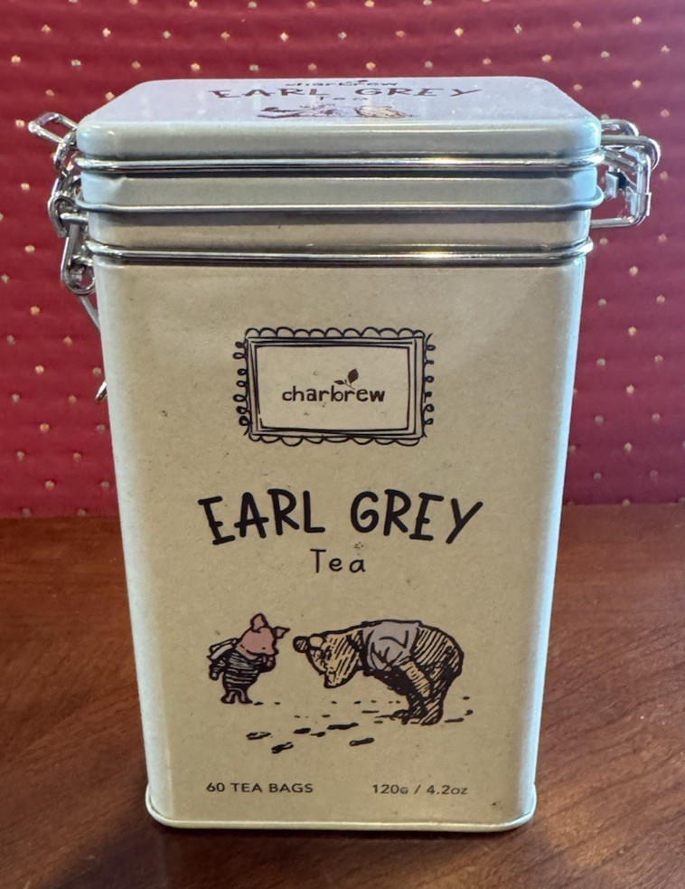 CHARBREW EARL GREY TEA WINNIE THE POOH COLLECTIBLE CANISTER ONLY