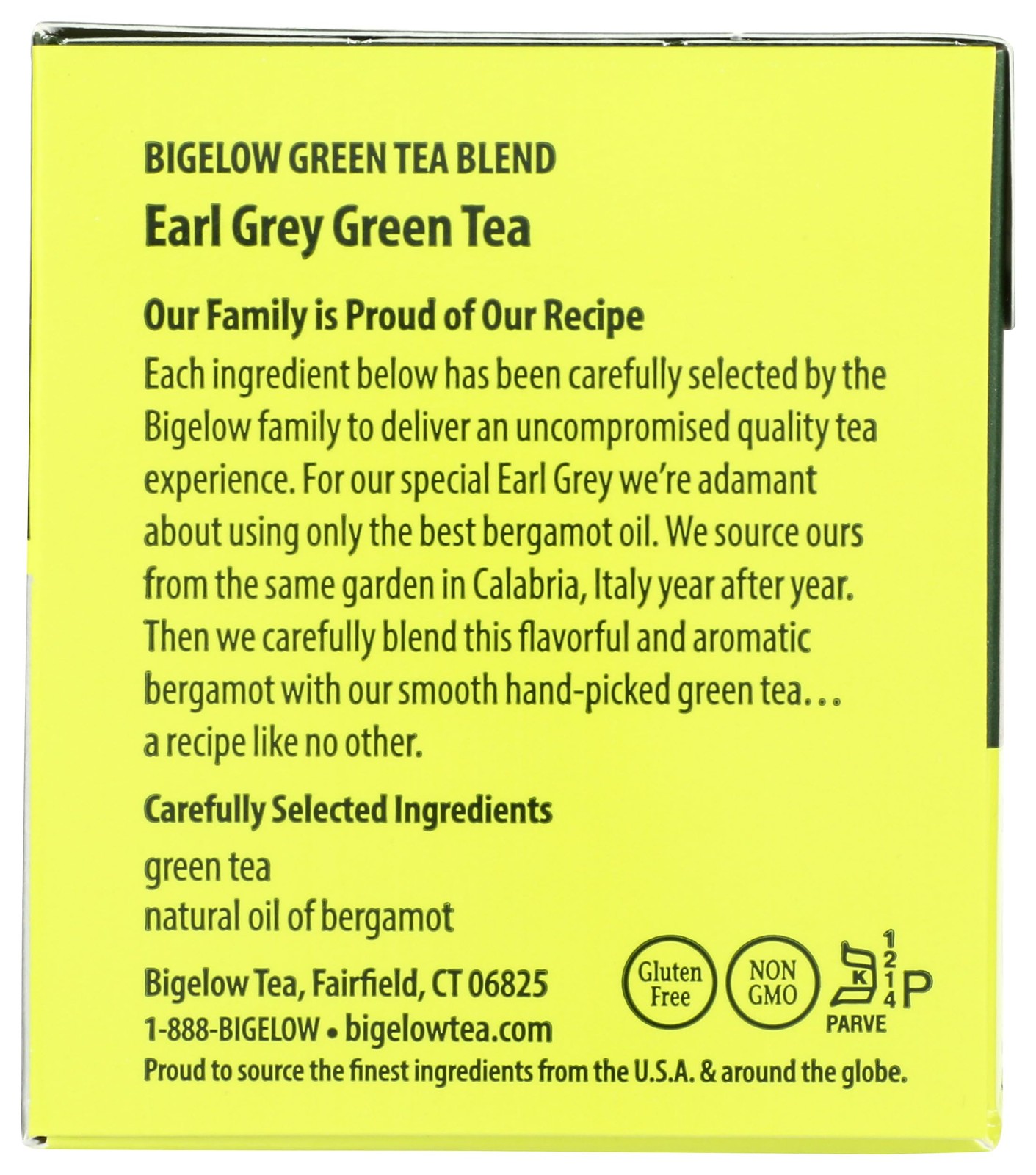 Bigelow Earl Grey Green Tea Bags – 20 ct