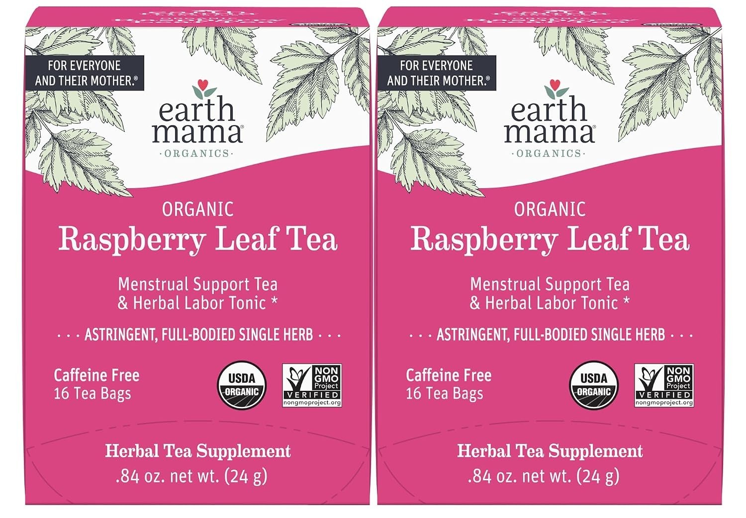 32 Count Organic Raspberry Leaf Tea for Pregnancy & Postpartum Care | Non-GMO