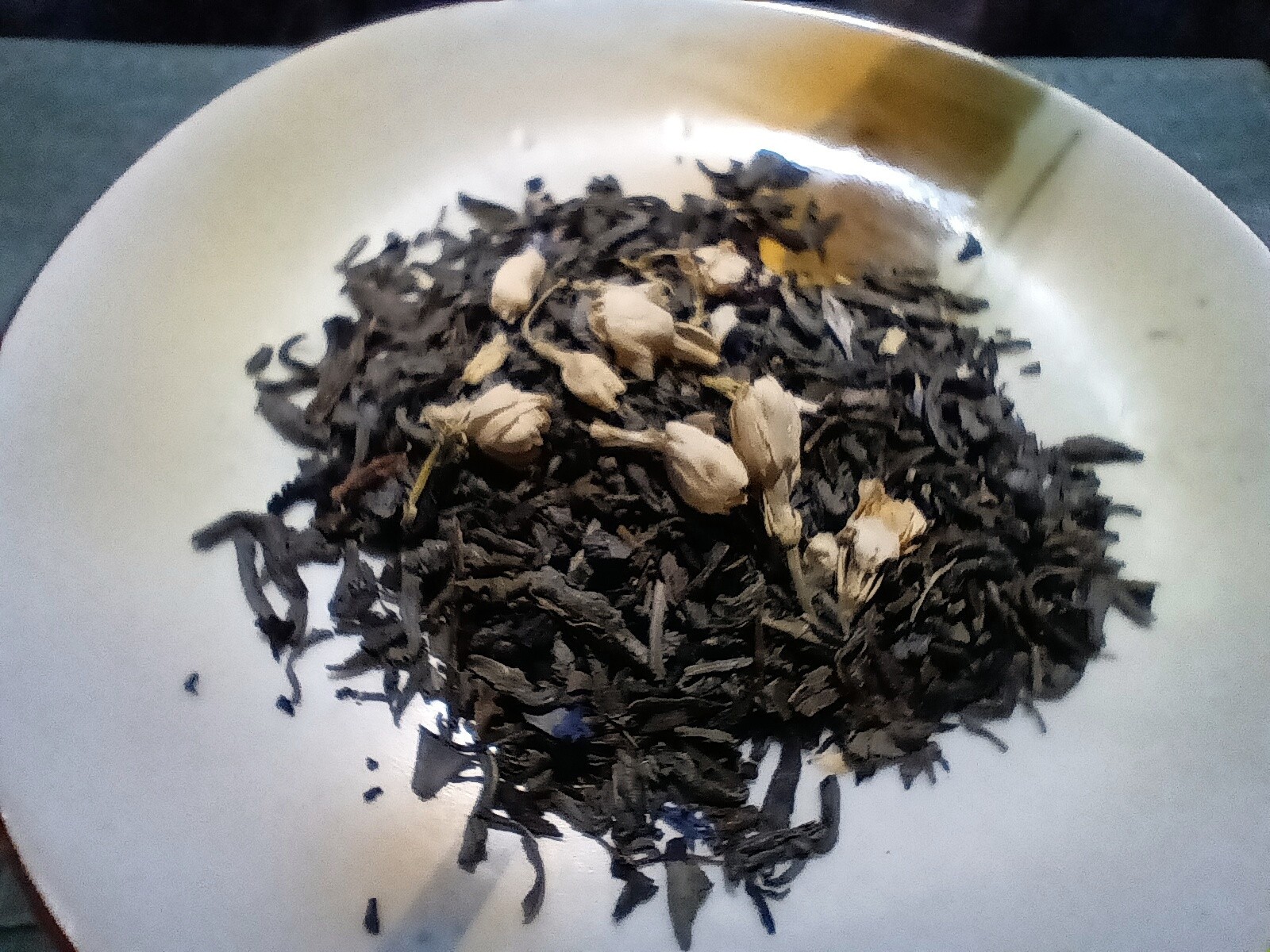 Pomegranate Jasmine Flower Loose Leaf Green Tea Aged Asian Fruity Blend Natural