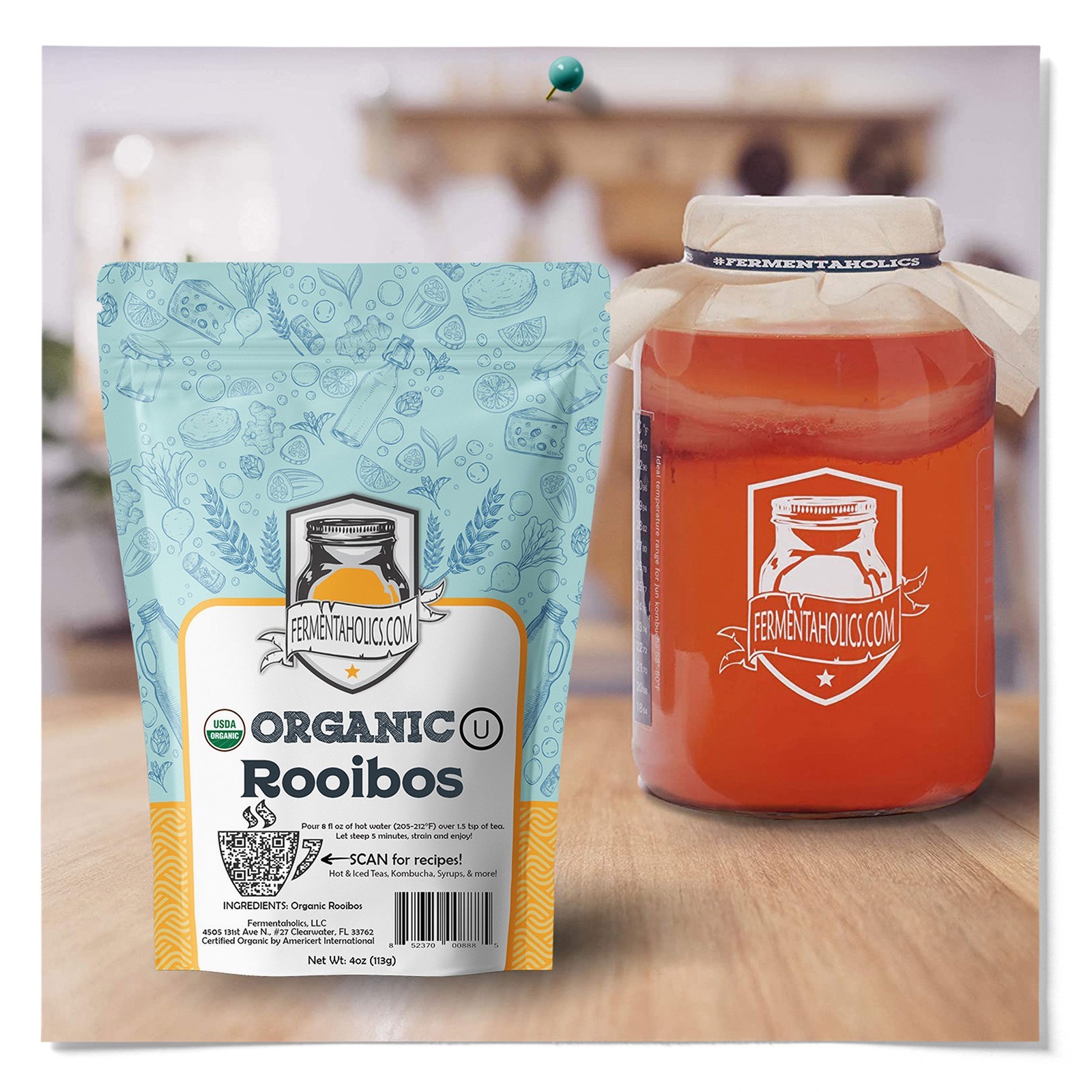 Organic Loose Leaf Rooibos Tea – Perfect for Kombucha Brewing