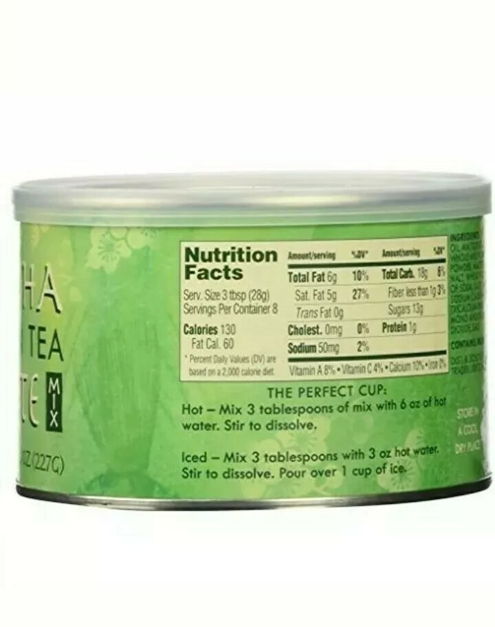2 Pack Trader Joe’s Matcha Green Tea Latte Mix 8oz Each, Kosher