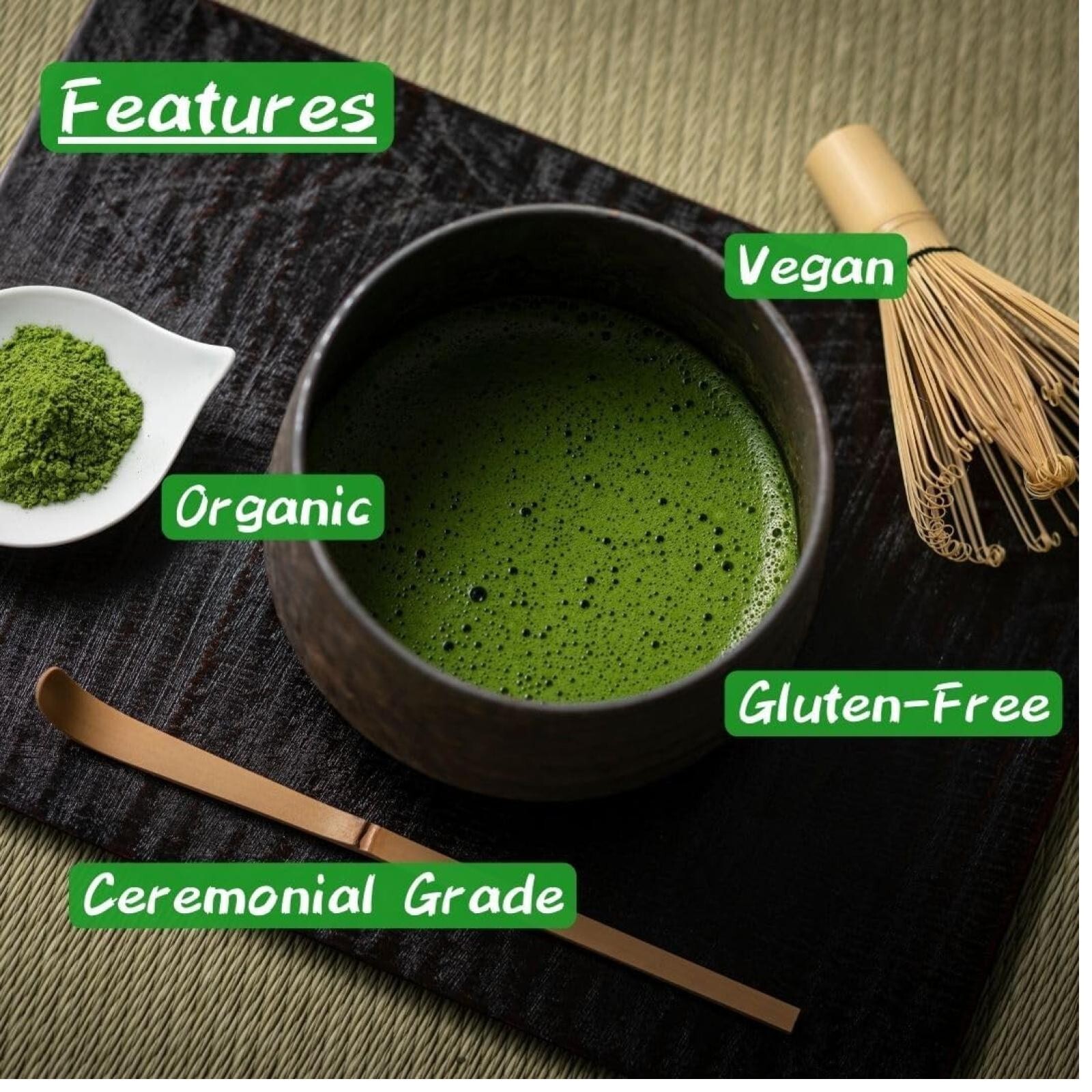 Organic Uji Matcha Powder 30g Morihan Kyoto Ceremonial Grade Japanese Green Tea