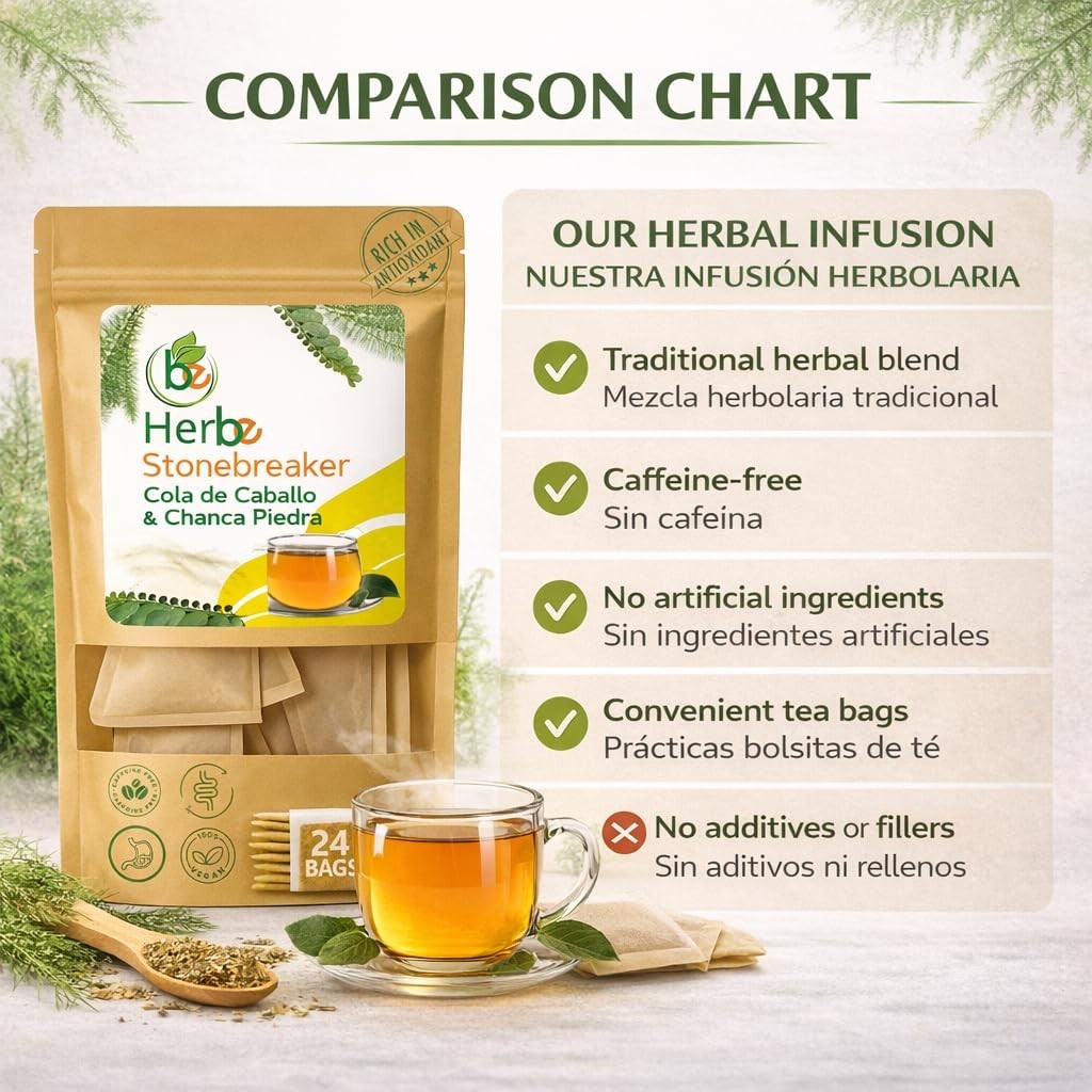 Chanca Piedra & Horsetail (Cola de Caballo) Herbal Tea – By BexpertsUSA