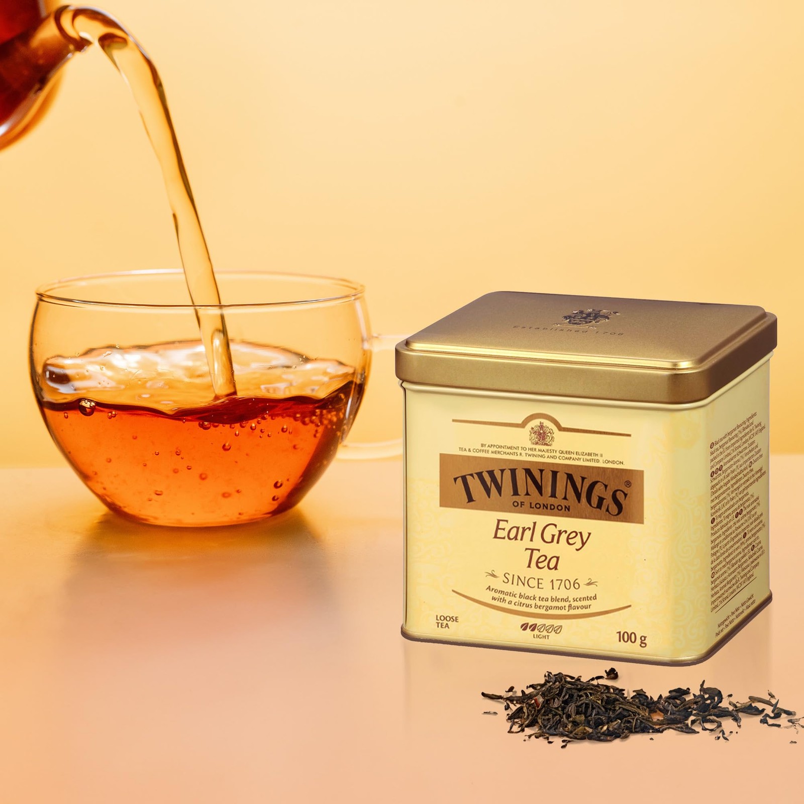 Twinings Earl Grey Loose Black Tea Tins, 3.53 Ounce (Pack of 6)