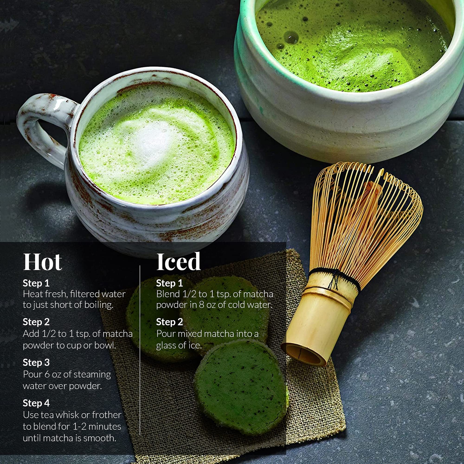 Organic Japanese Matcha Powder 1.5oz Stone Ground Tea Fine Green Powder