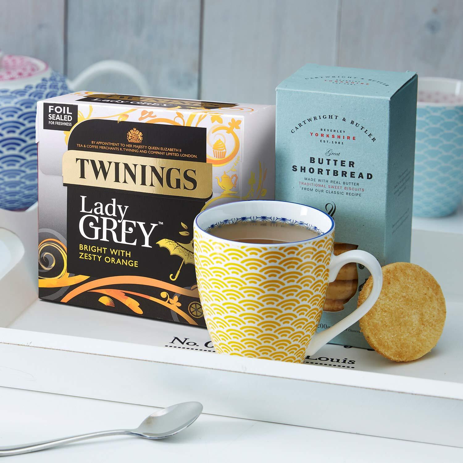 Twinings Lady Grey Tea Bags 100 Count Fruity Citrus Black Tea 200g
