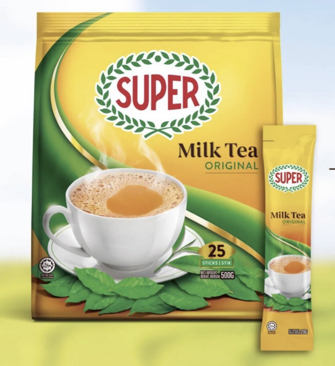 SUPER 3 in 1 Instant MILK TEA Smooth &Creamy ORIGINAL 25 STICKS Stiks