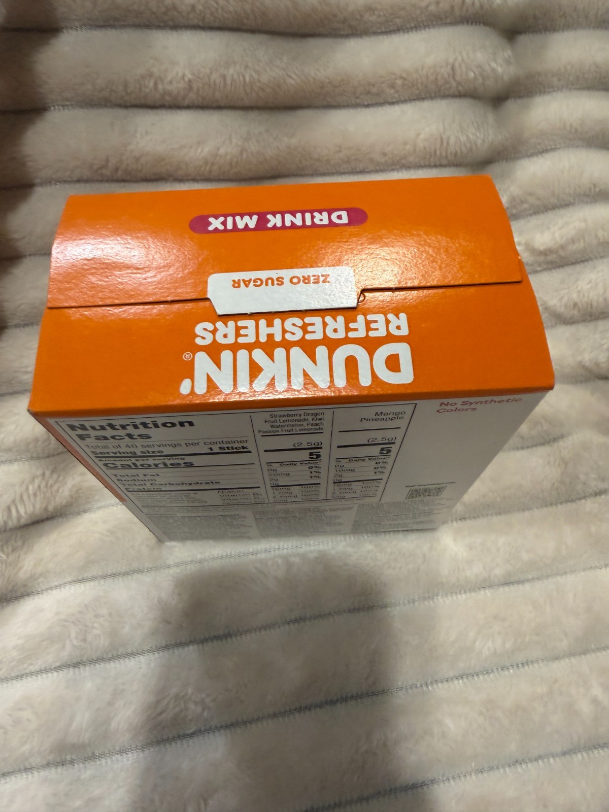 Dunkin Zero Sugar Refreshers 40Ct Singles To Go Variety Pack Green Tea Drink Mix