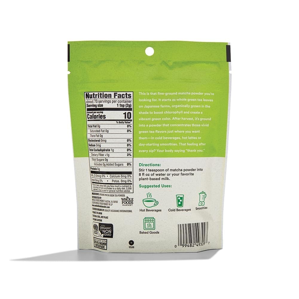 Versatile 5 Ounce Organic Matcha – Perfect for Lattes, Baking & Beverages