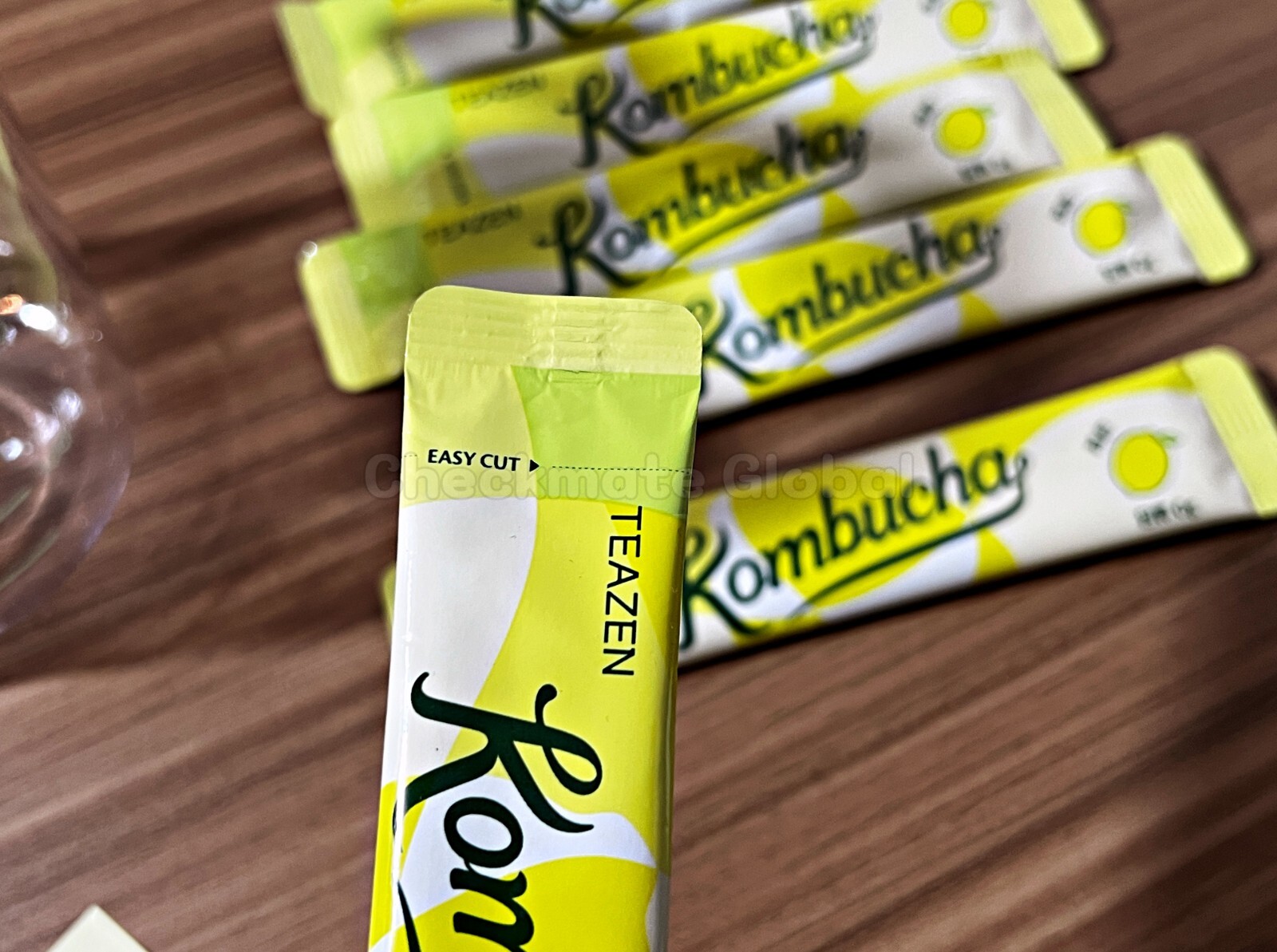 TEAZEN Kombucha Lemon 30 Sticks | Sugar-Free Prebiotic