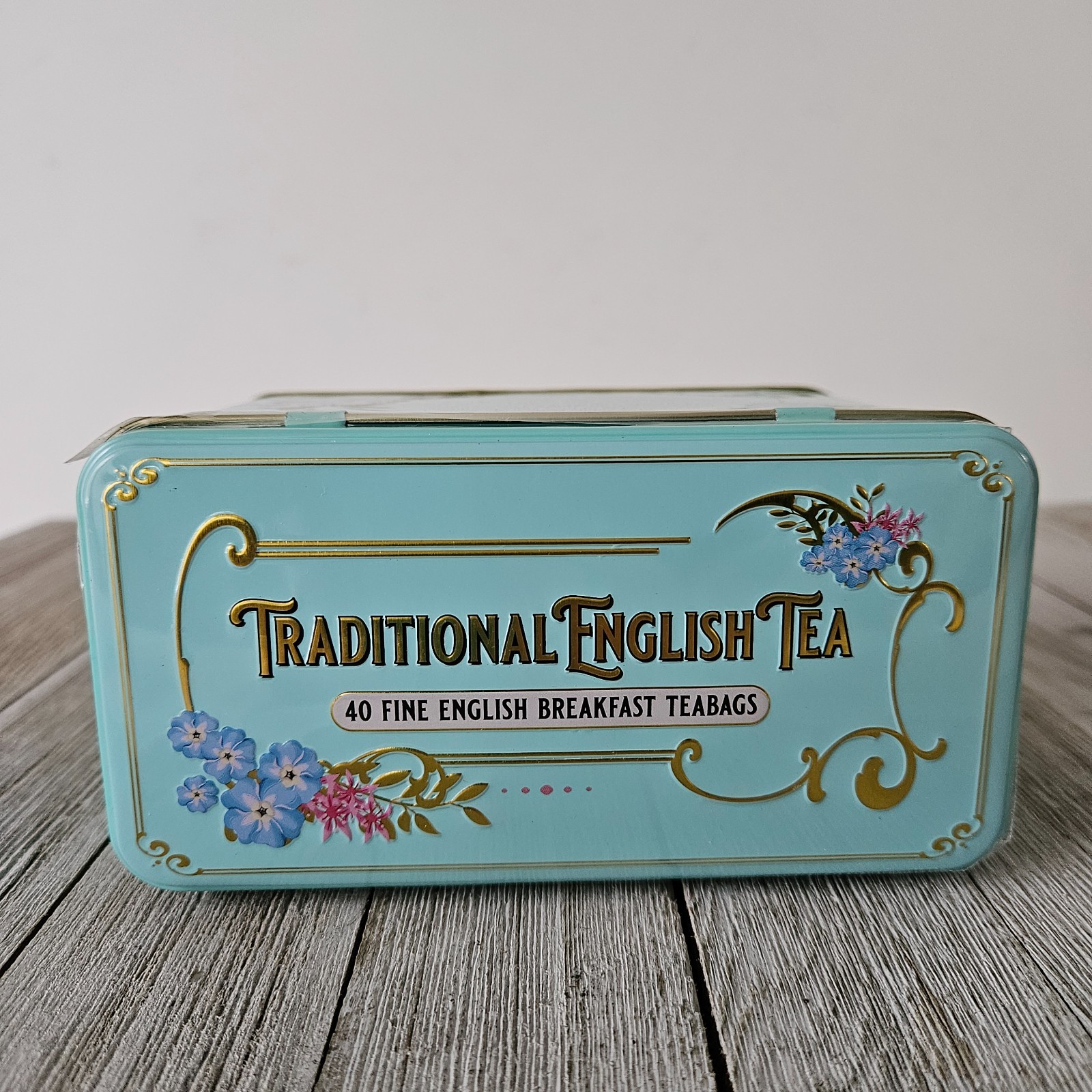 Traditional English Tea Fine Breakfast Tea Vintage Victorian 40 Teabags 2.8 Ounc