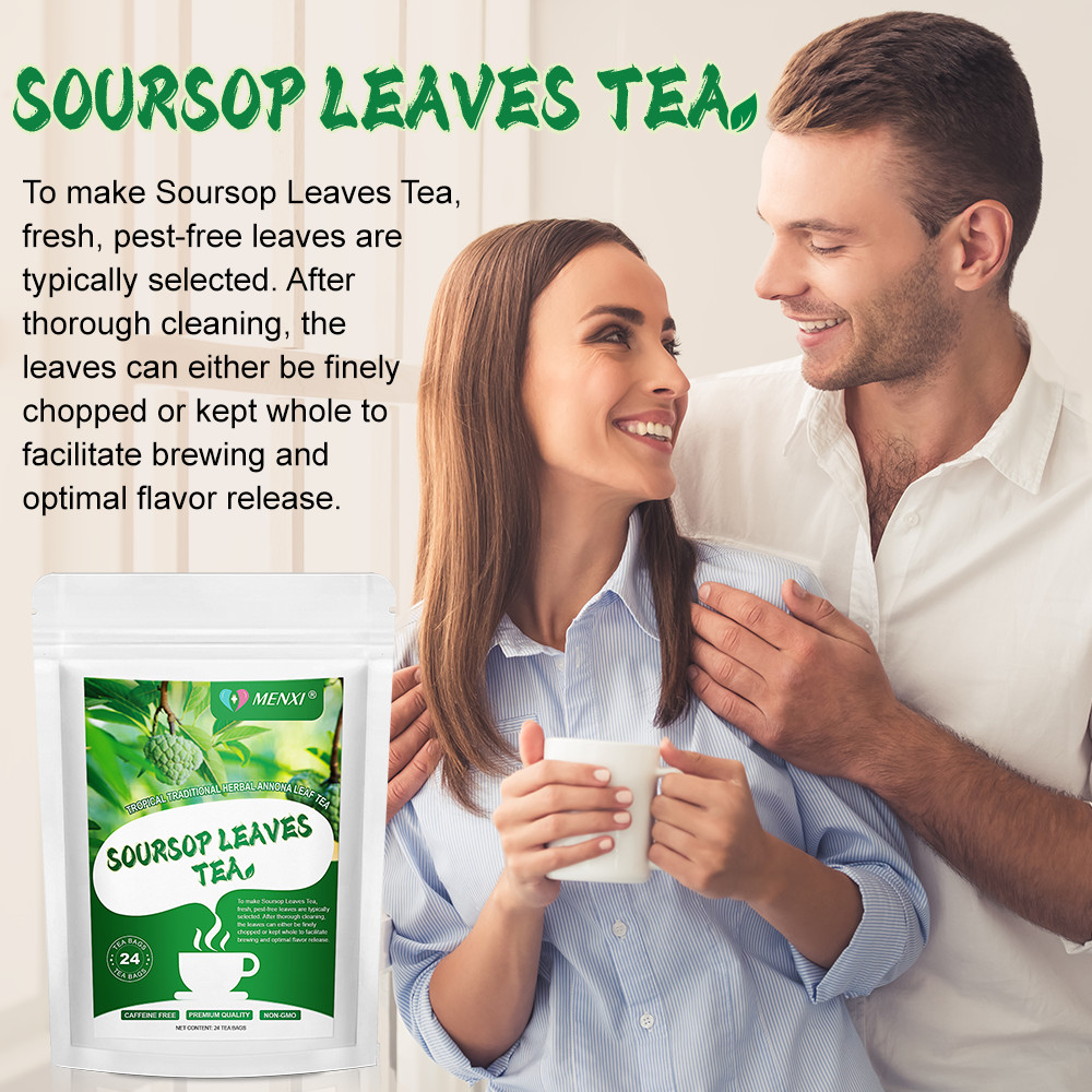 Soursop Tea Bags 100% Natural Graviola Leaves, Hoja Guanabana Tea, Caffeine Free