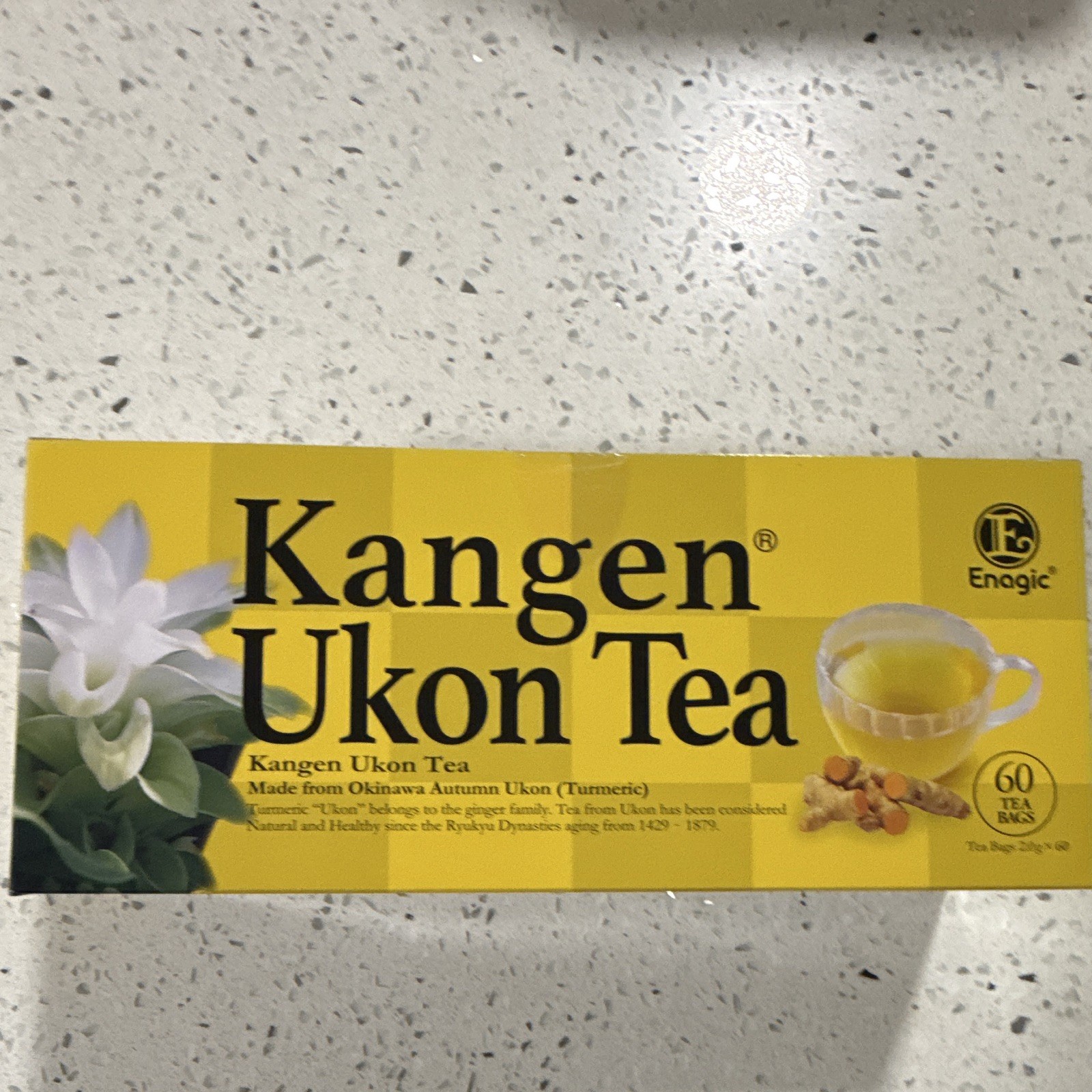 Kangen Ukon Turmeric Herbal Tea Bags 60 Count 120g Made in Japan