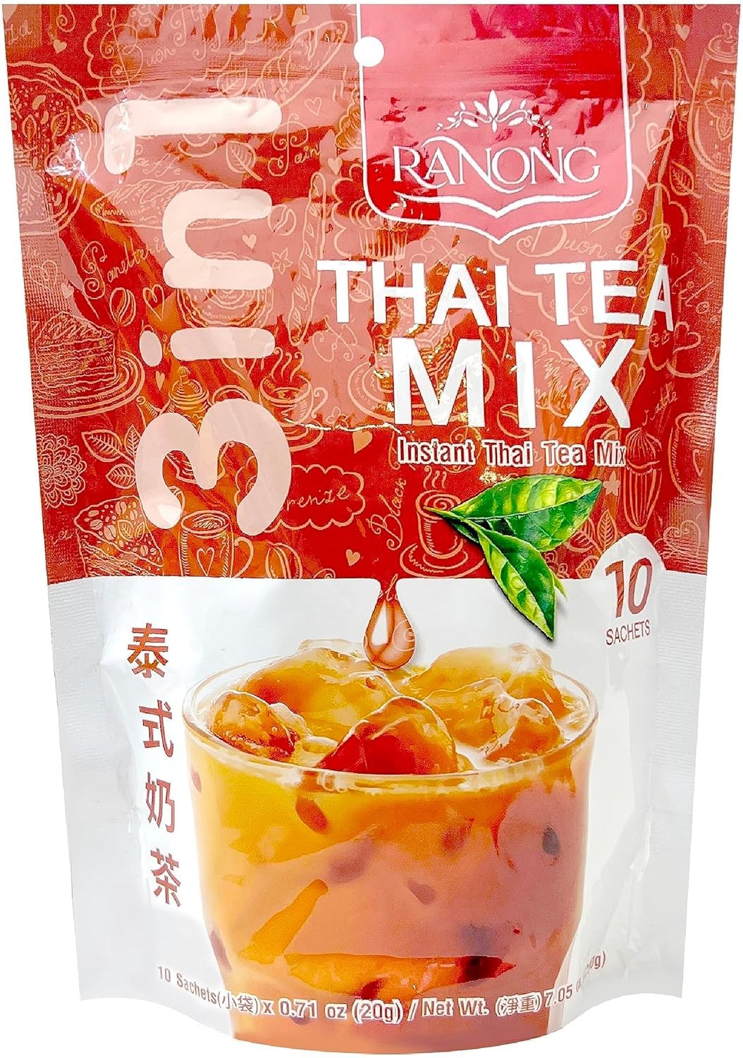 Instant Thai Tea Mix 10 Sachets