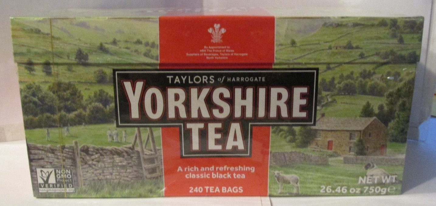 Taylors of Harrogate Yorkshire Black Tea Teabags 240 Count New Sealed 10/2026