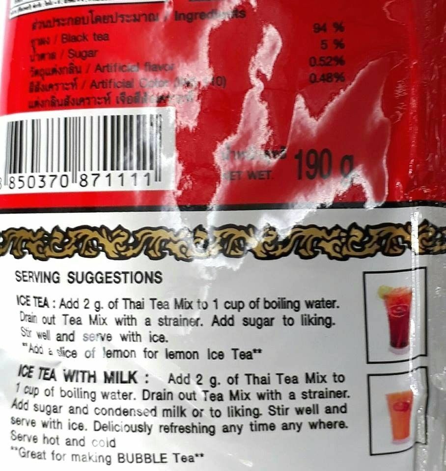 400g (14 oz) Thai Tea Mix Number One Brand Traditional Thai Drink