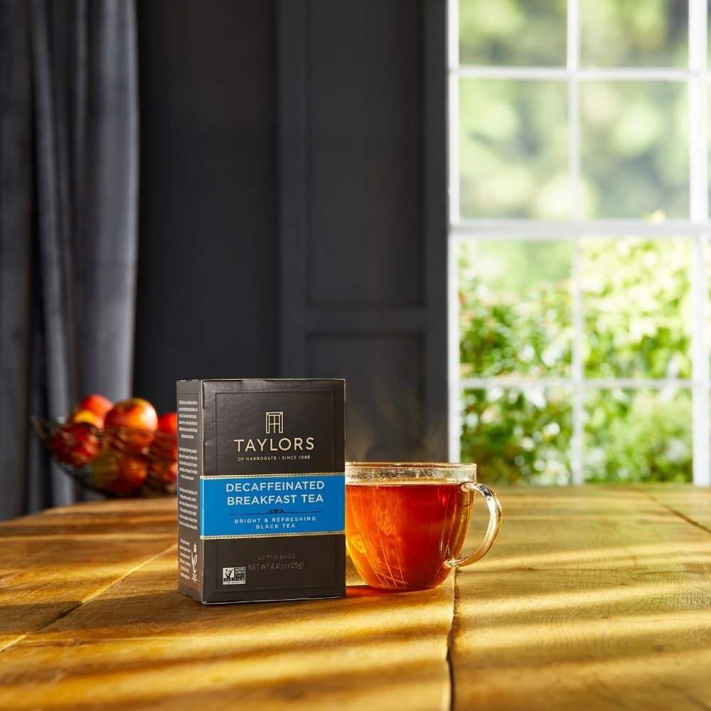 Exquisite 50 Count Decaffeinated Breakfast Tea – Eco-Friendly & Allergen-Free