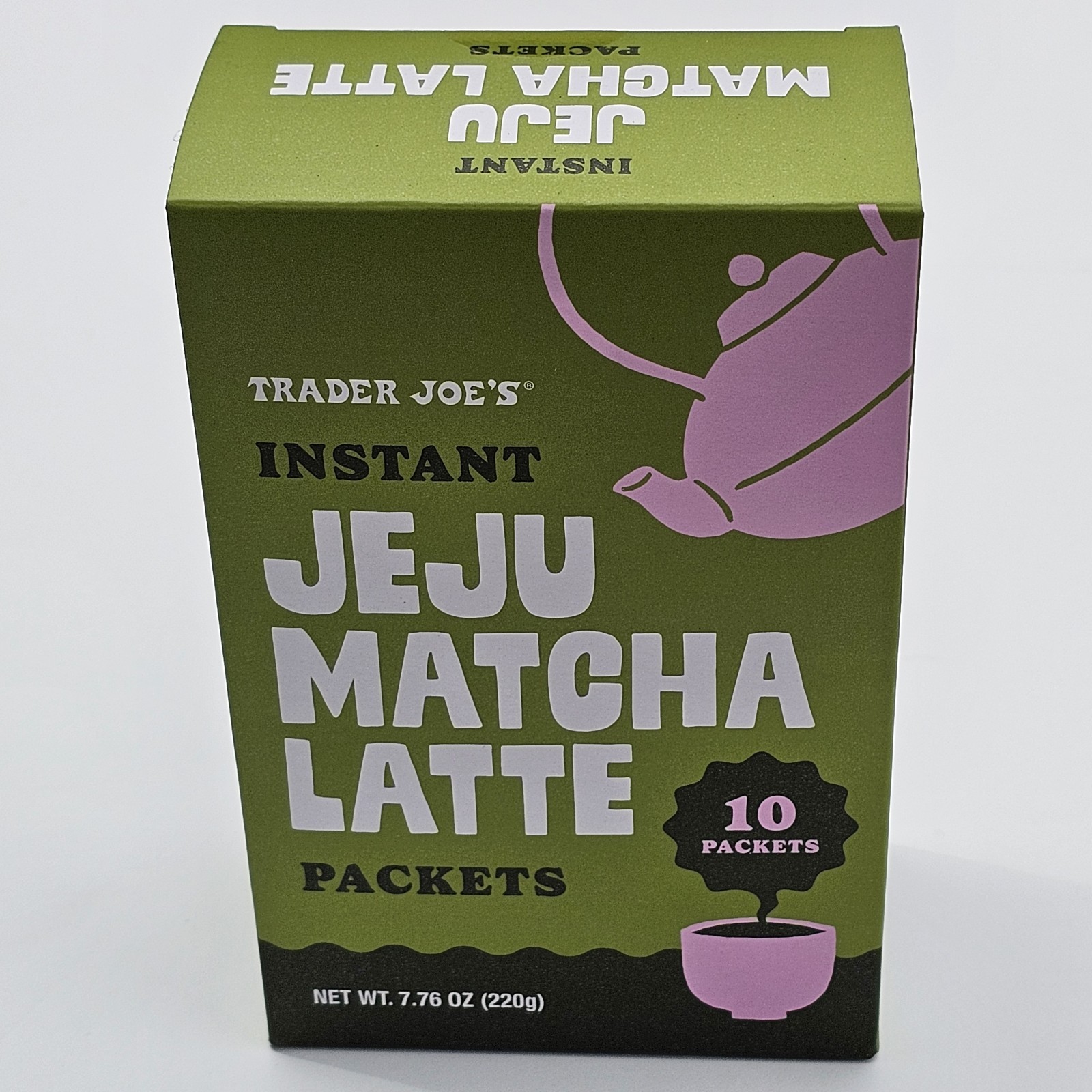 Trader Joe’s Instant Jeju Matcha Latte Packets 10 Count Per Box 7.76 oz (220 g)