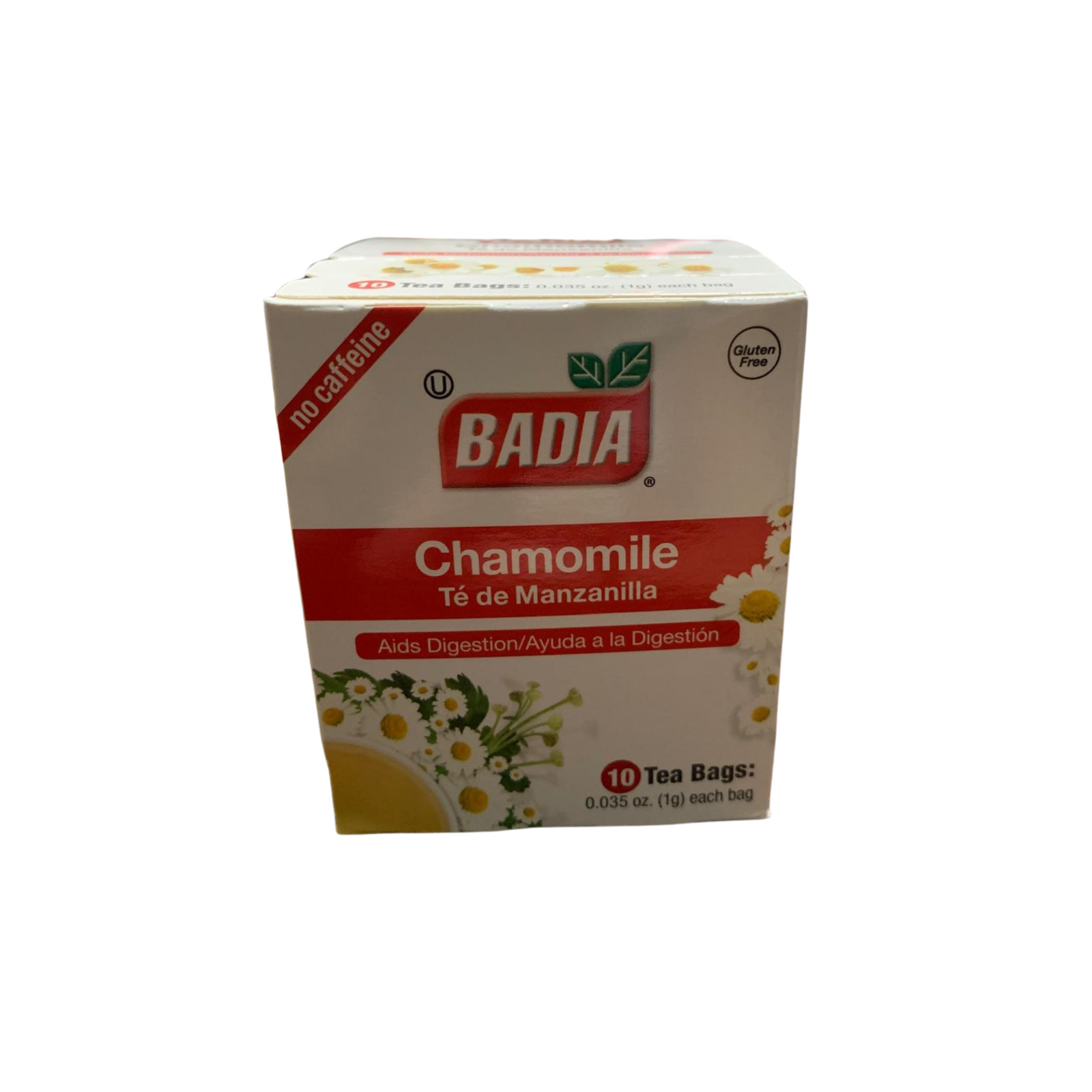 Badia Chamomile Tea 10 Tea Bags Caffeine Free Gluten Free Herbal Tea
