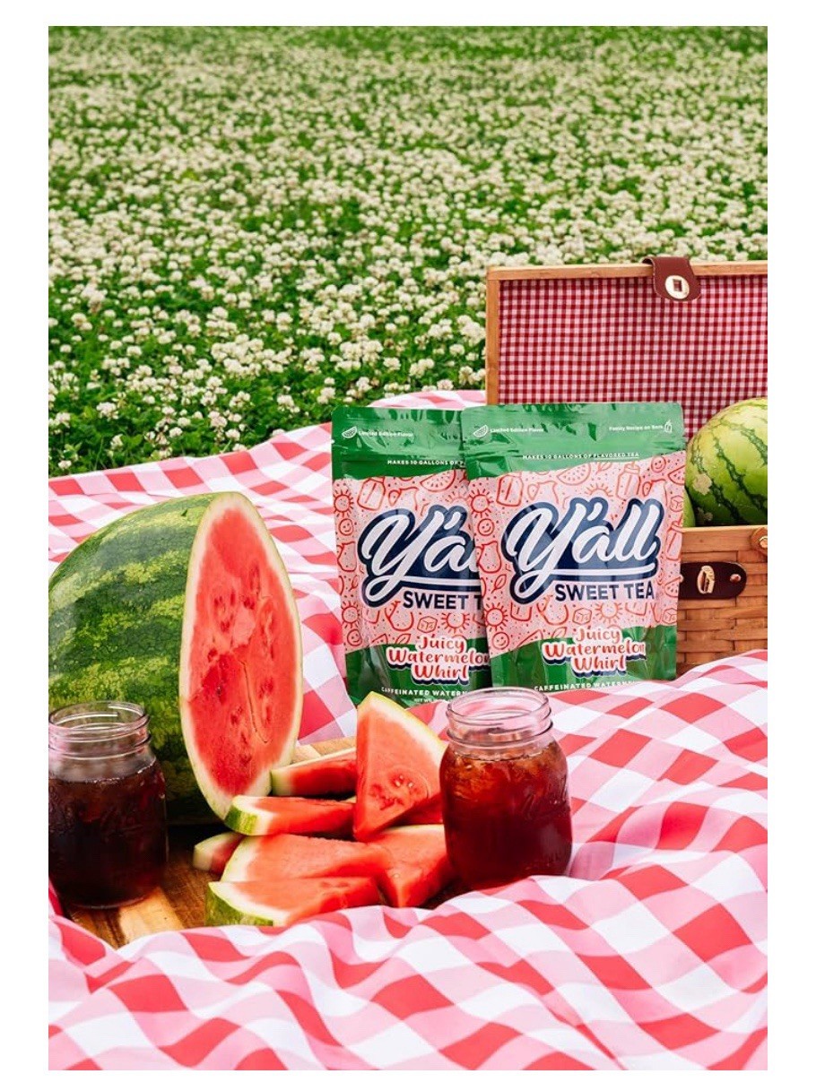 Y’all Sweet Tea Juicy Watermelon Whirl Pkg Of 10 T Bags NEW Sealed Ready To Ship