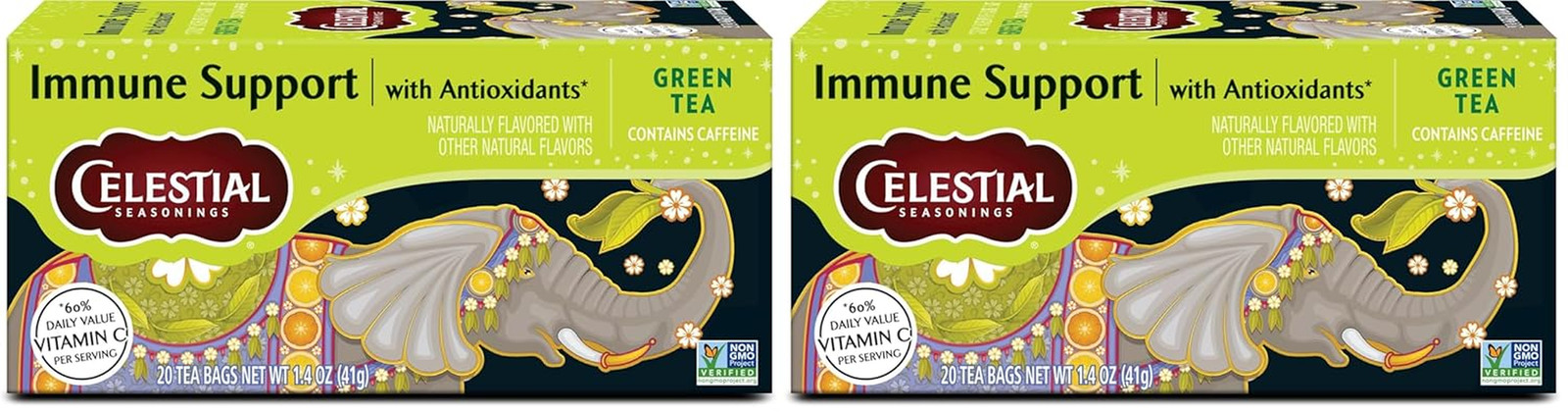 Immune Support Green Tea 20 Tea Bags