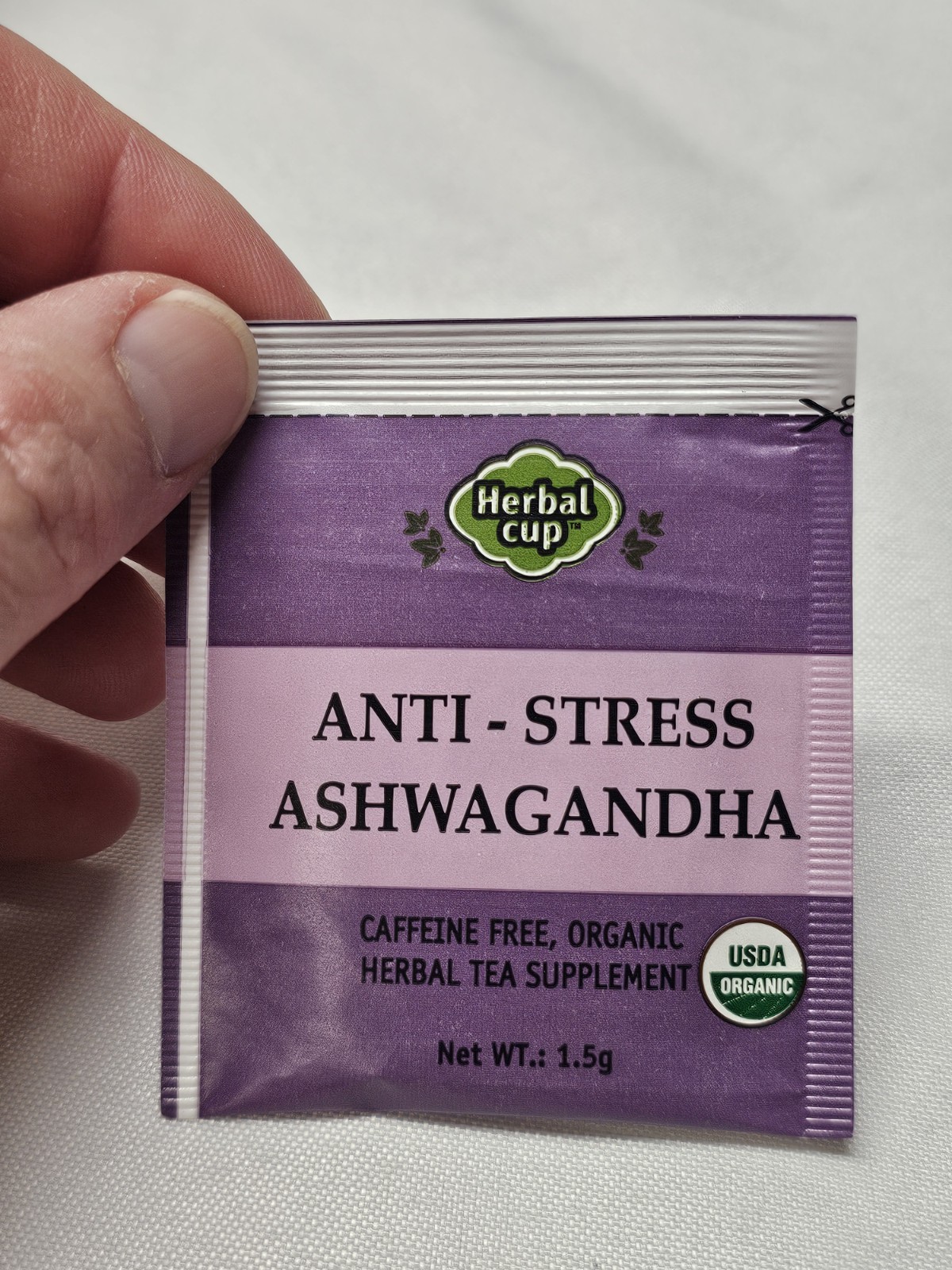 96 Bags Total 6 Boxes X 16 Pack Ayurveda Herbal Cup Anti Stress Ashwagandha Tea