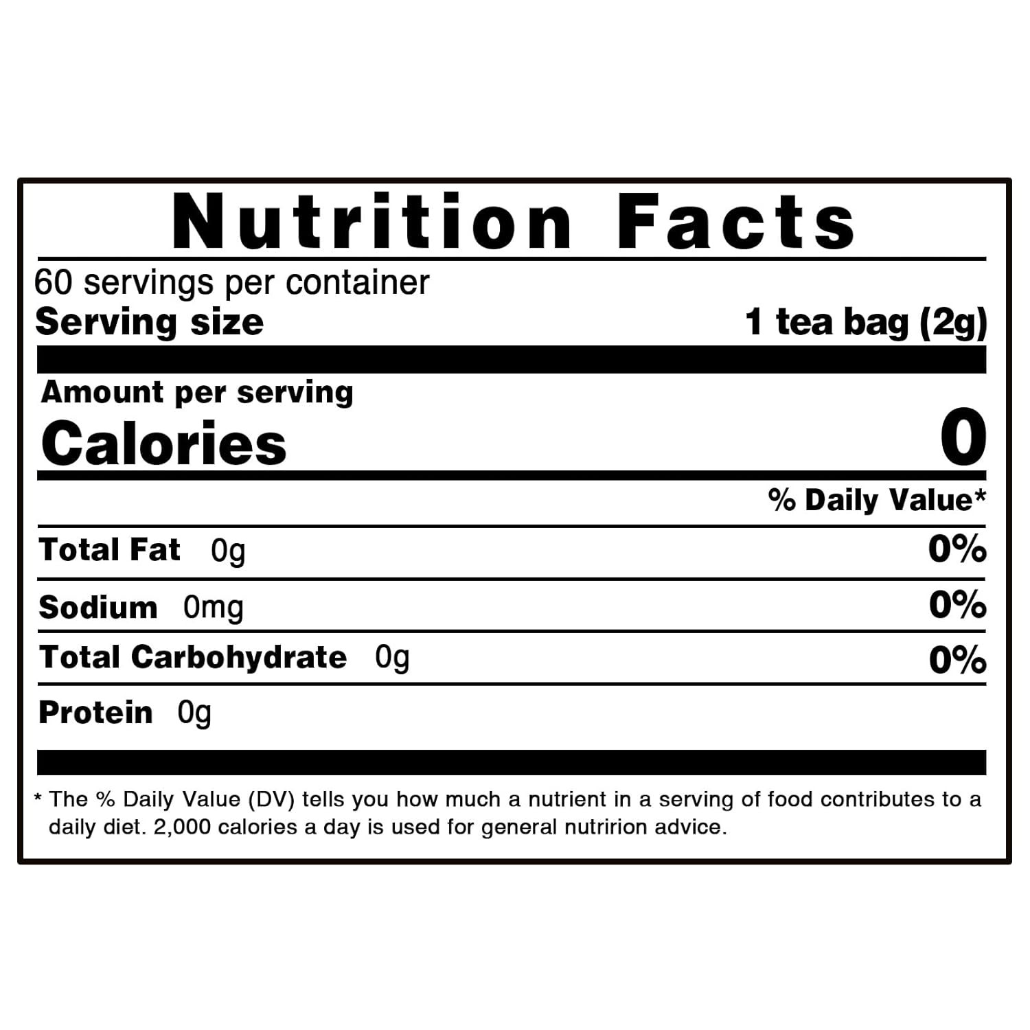 100 Percent Pure Natural Parsley Tea Bags 60 Count Boiled Leaf Tea