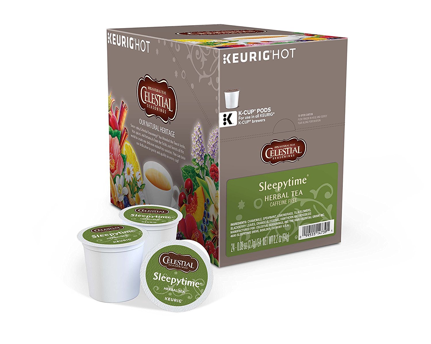Celestial Seasonings Sleepytime Herbal Tea 24 to 144 Keurig Kcups Pick Any Size