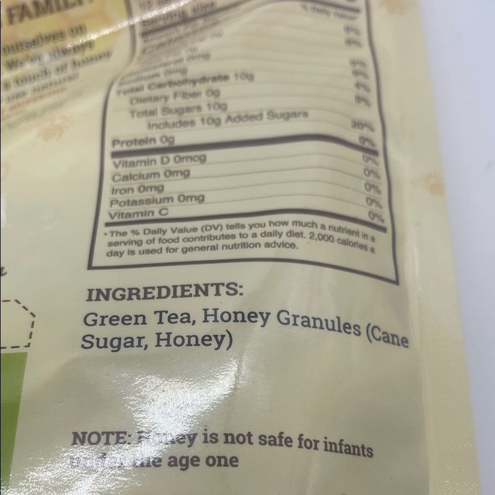 True Honey Teas Green Tea