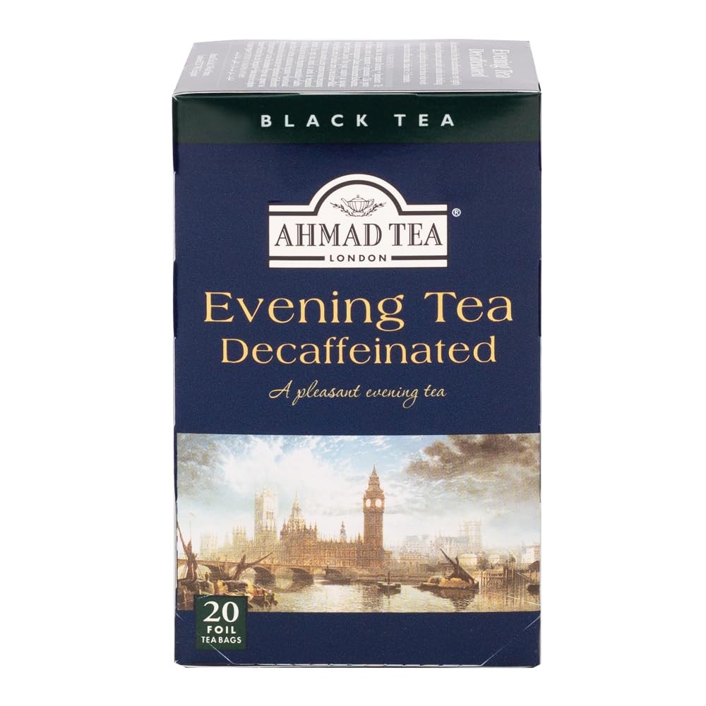 Ahmad Tea Decaffeinated Evening Tea, 20 Count (Pack of 1), Decaf