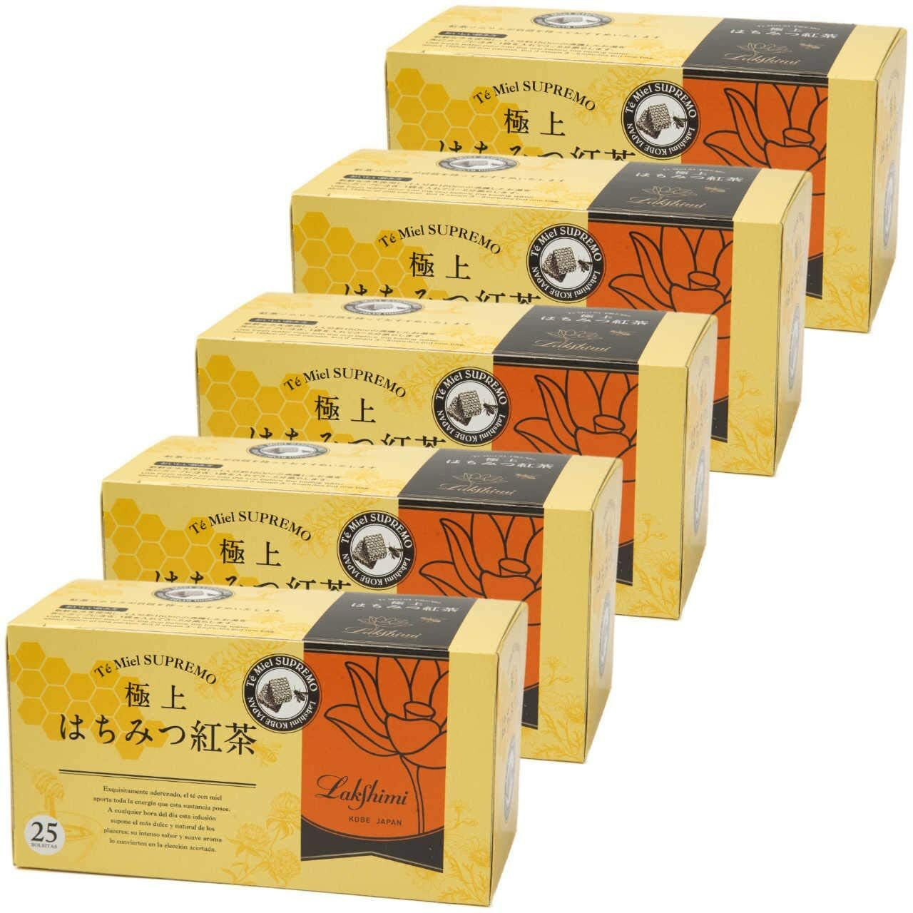 Lakshimi Best Spanish Honey Tea 25 Tea Bags x 5 Box