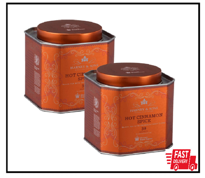Harney and Sons Hot Cinnamon Spice Tea 30 Sachets Pack of 2