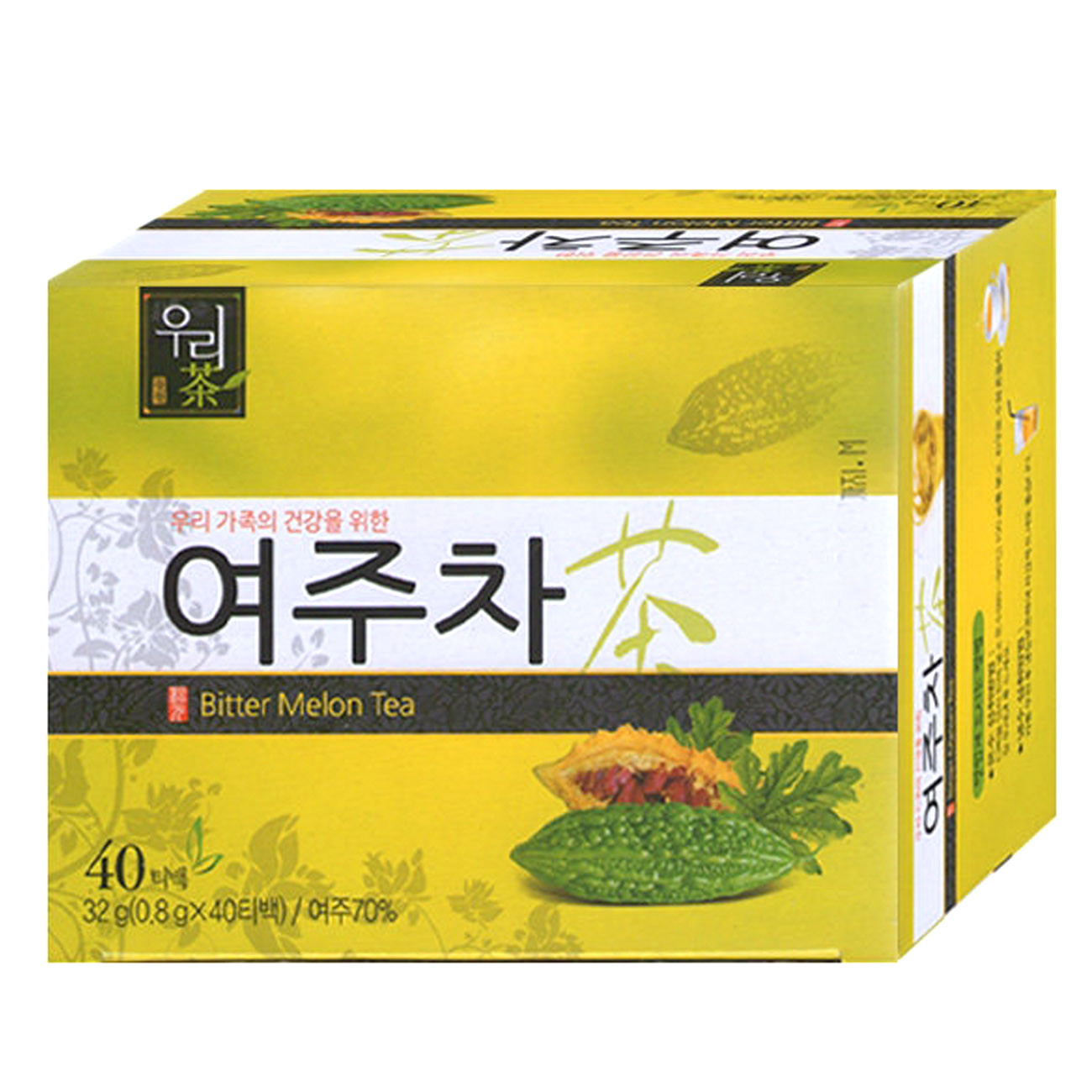 Balsam Apple Tea 40 Tea bags Korean Health Natural Tea peptide P, carantin