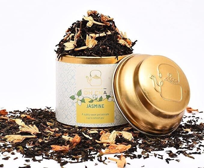 OH CHA Jasmine Tea – With Pure Darjeeling Green Tea And Dried Jasmine Flower 35g