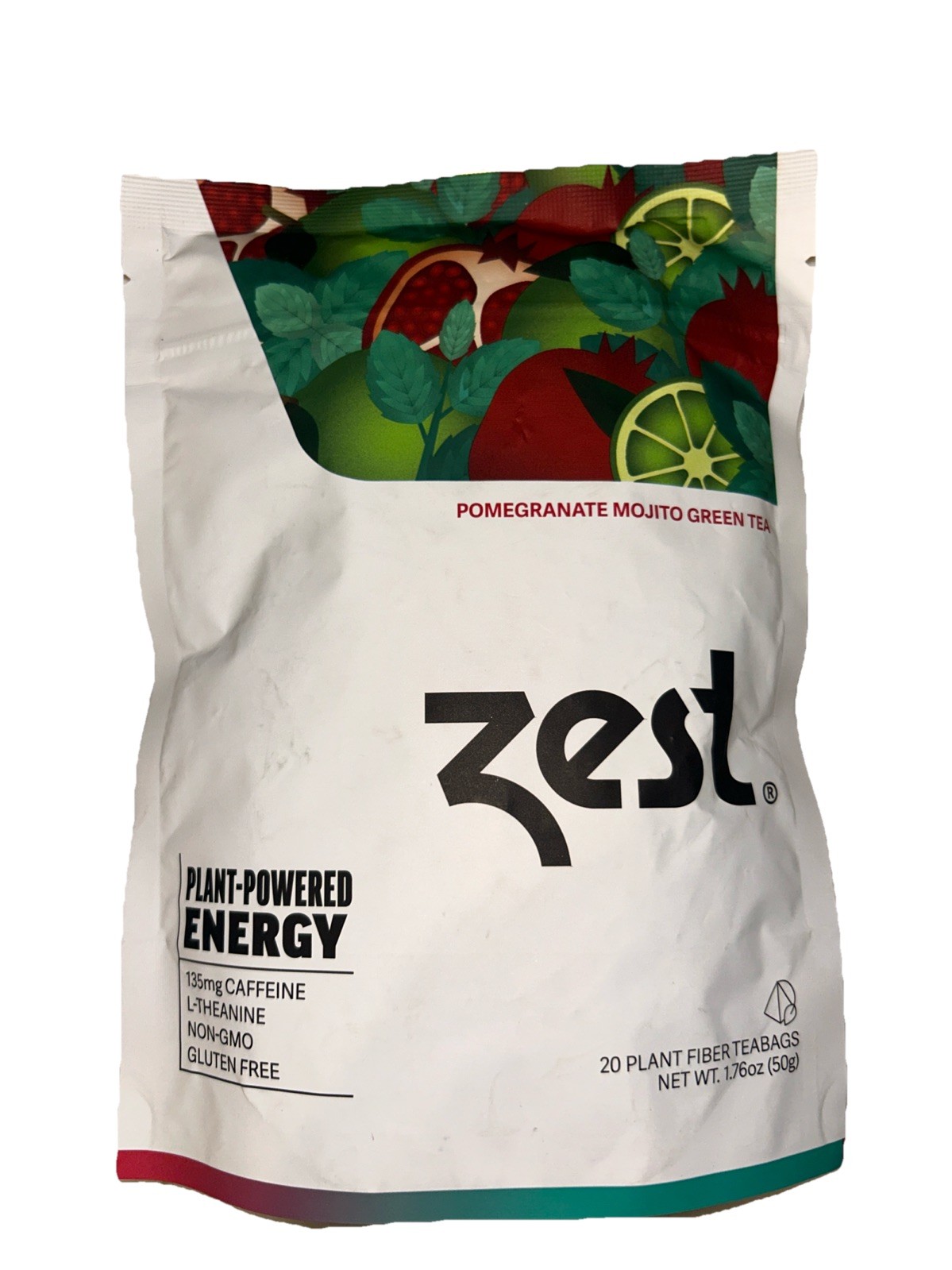 Zest Energy Green Tea *Pomegranate Mojito* 20 Bags Count 11/26/28 Exp
