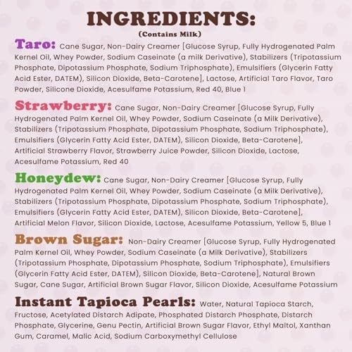Strawberry Bubble Tea Kit 2-Pack – Instant Milk Tea Powder & Tapioca Pearls, 10