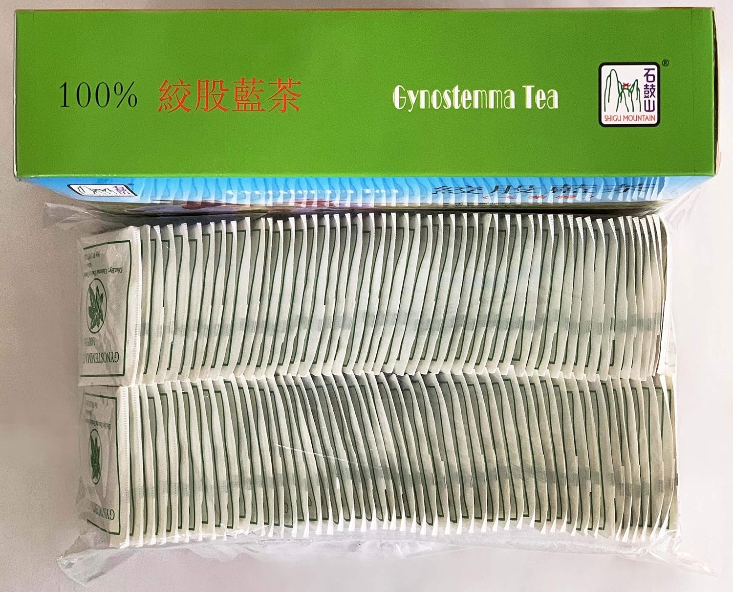 Gynostemma Tea (Jiaogulan Tea) 100 2g Green Bags 100 Count (Pack of 1)