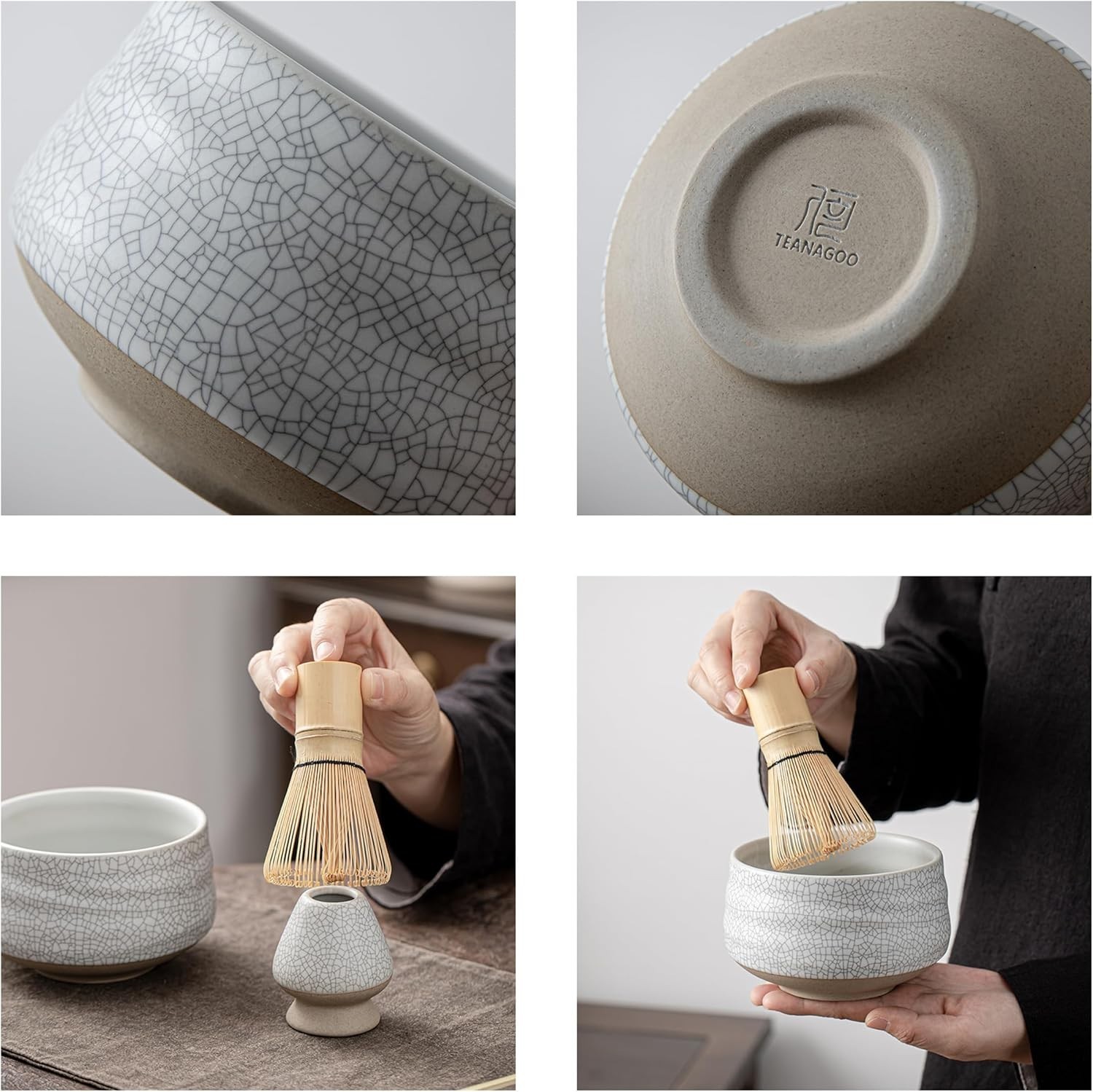 TEANAGOO Matcha Whisk Set,7 Pcs Matcha Set,Matcha Kit for Ceremony,Matcha Tea…