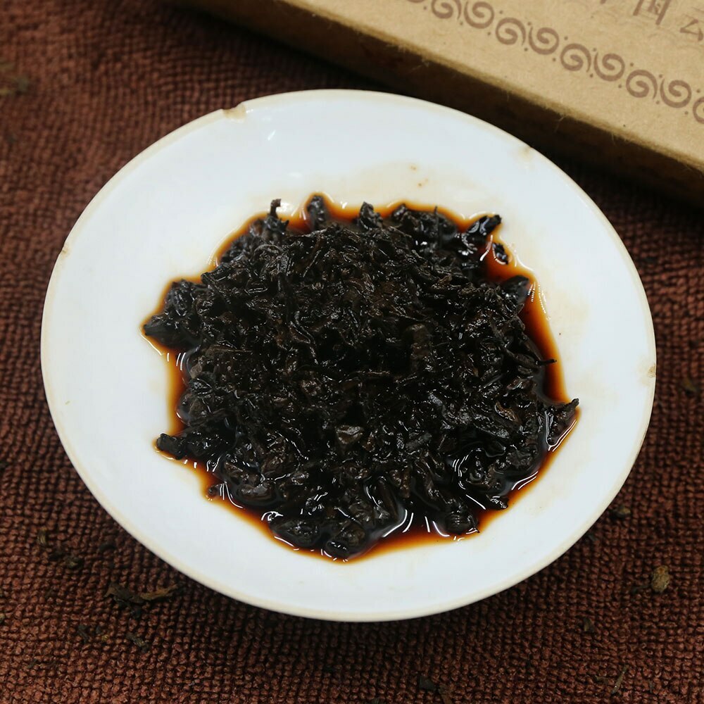 Yongzhen Ripe Pu-erh Tea Brick Top Grade Palace Pu-erh, Compressed Dark Tea 250g