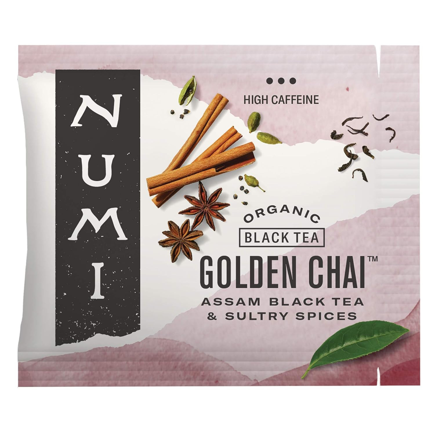 Numi Organic Rooibos Chai Tea, 100 Tea Bags, Herbal Red Tea with Cinnamon, Allsp
